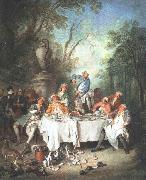 Nicolas Lancret Luncheon Party Spain oil painting reproduction